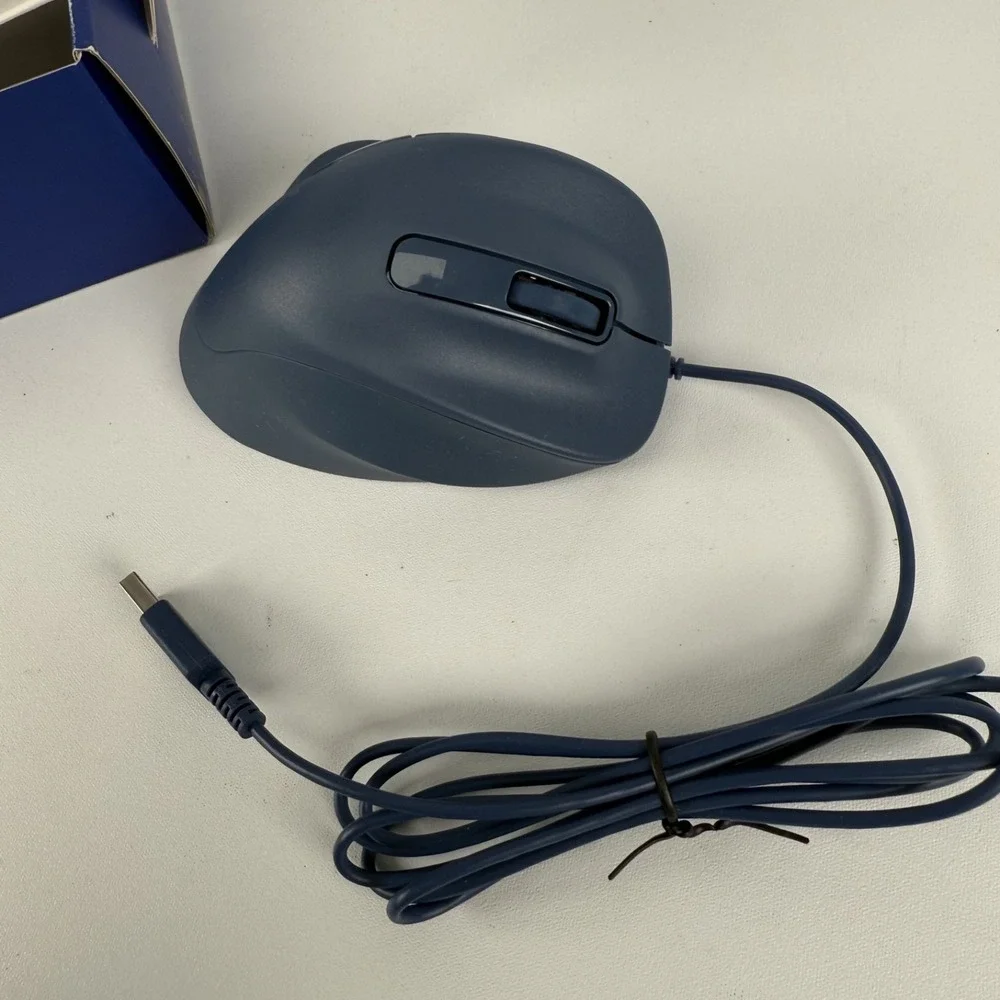 ELECOM Wired Mouse EX-G Quiet Large Size 5 Buttons‎ & quotAskDoctors Evaluation